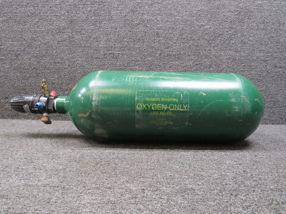 176122-38 Puritan-Bennett Oxygen Cylinder with Red Condemned Tag (Core)