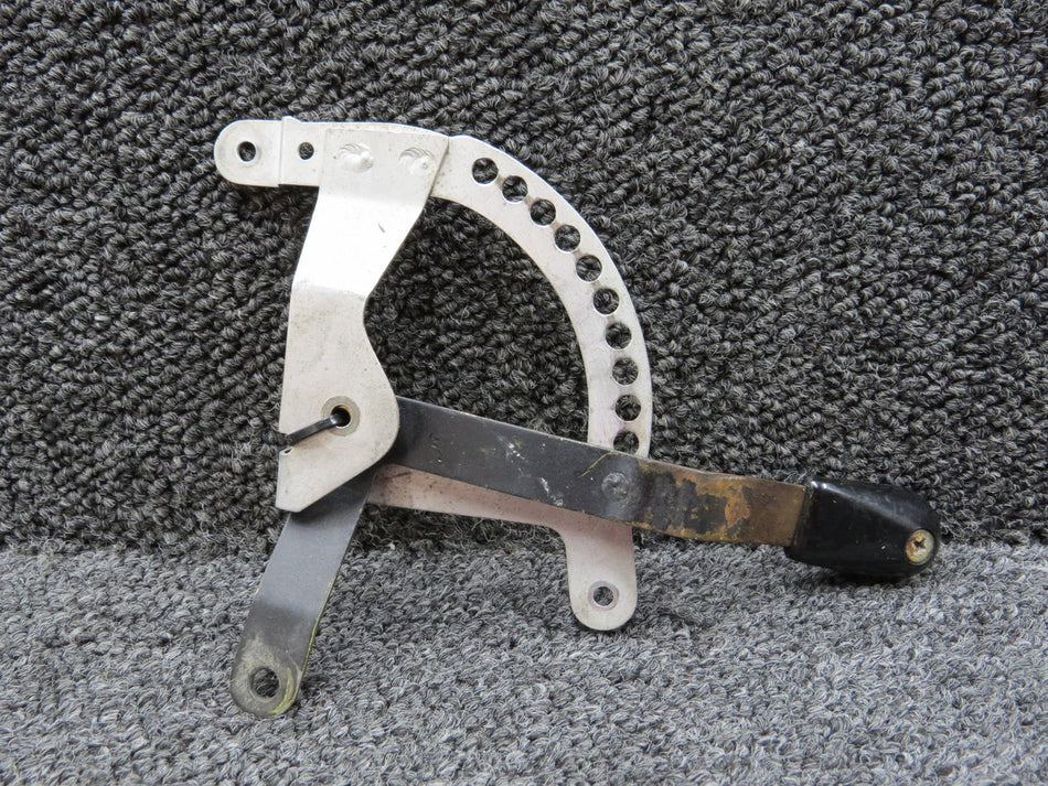 1261647-1, 1261645-1 Cessna 205 Cowl Flap Position Bracket with Lever