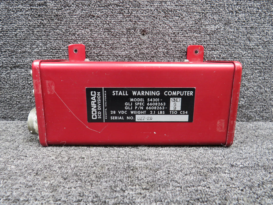 6608236-9 (Alt: 6608263-3E) Conrac Stall Warning Computer w Green Tag (Core)