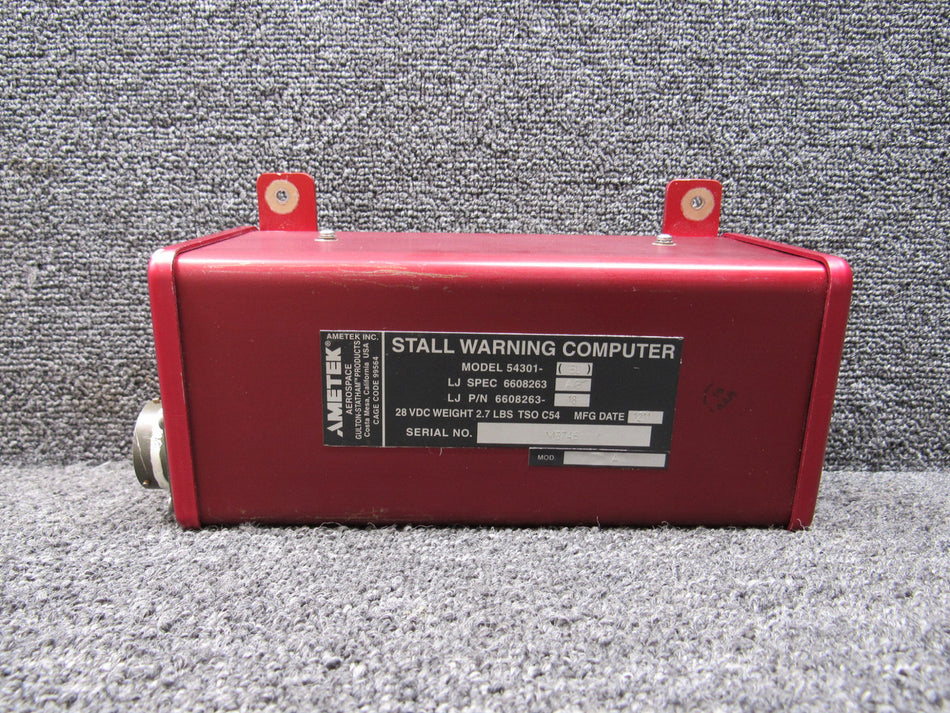 6608263-18 Ametek 54301-3L Stall Warning Computer, Green Repairable Tag (Core)