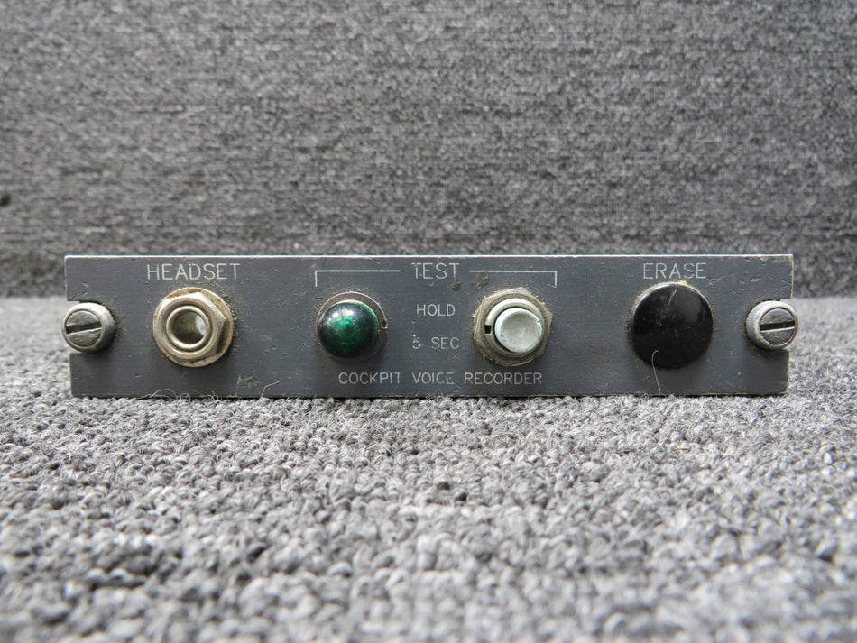 Falcon Cockpit Voice Recorder Control Head (No Part Number)