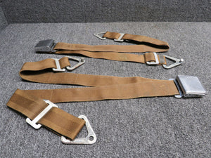13947-046 (Use: 551-324) Piper PA24-250 Front Safety Belt Assembly (Brown)