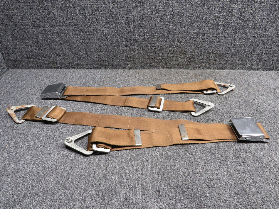 13947-055 Piper PA24-250 Rear Safety Belt Assembly (Brown)