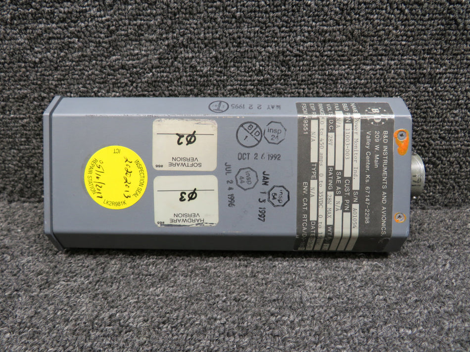 11003-003 B&D Instruments Power Monitor with Green Repairable Tag (Core)