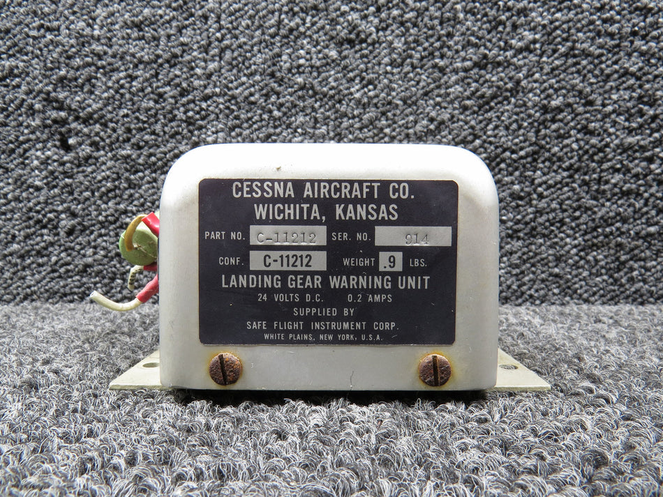C-11212 Cessna 421 Safe Flight Landing Gear Warning Unit Assembly