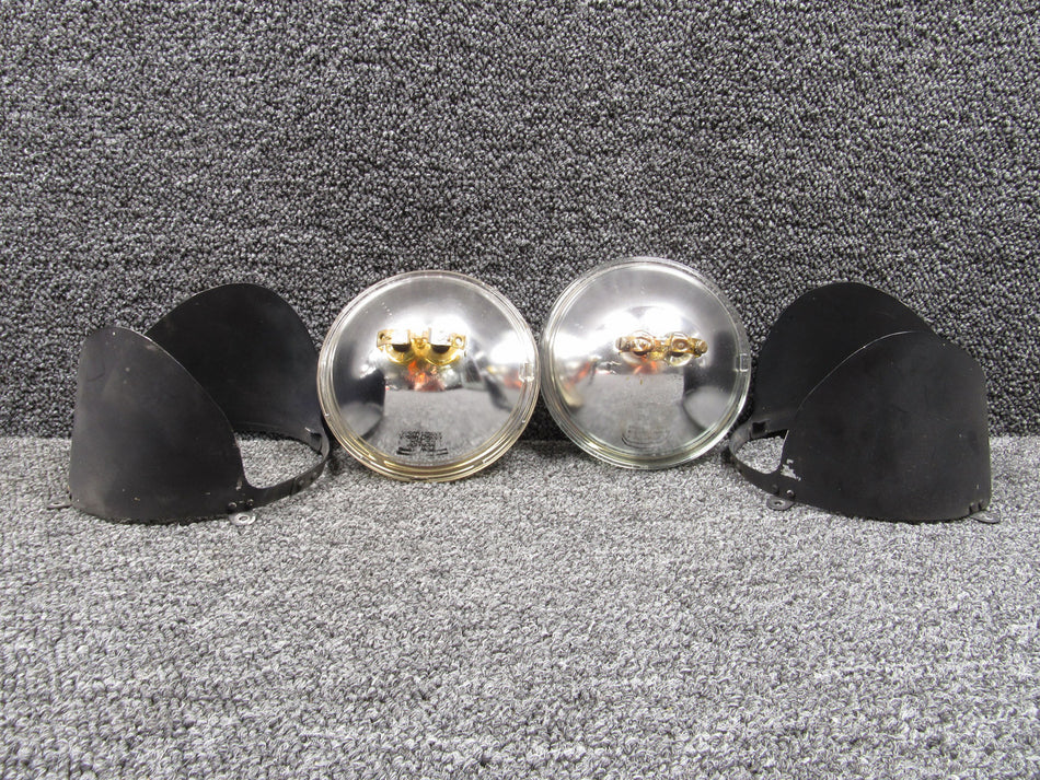 35-115238, 35-115281-1 Beechcraft 35 Landing Light Deflectors Set LH and RH