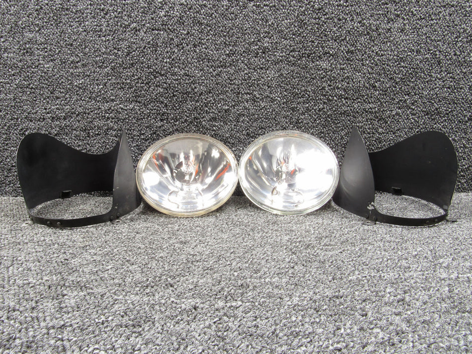 35-115238, 35-115281-1 Beechcraft 35 Landing Light Deflectors Set LH and RH