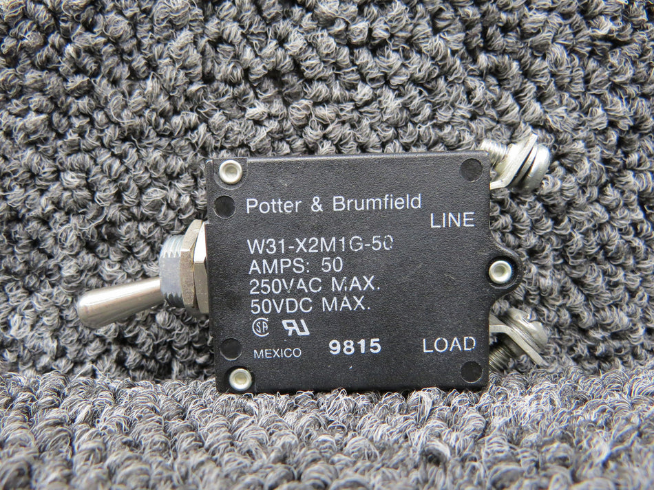 W31-X2M1G-50 Potter & Brumfield Circuit Breaker Switch (Amps: 50)