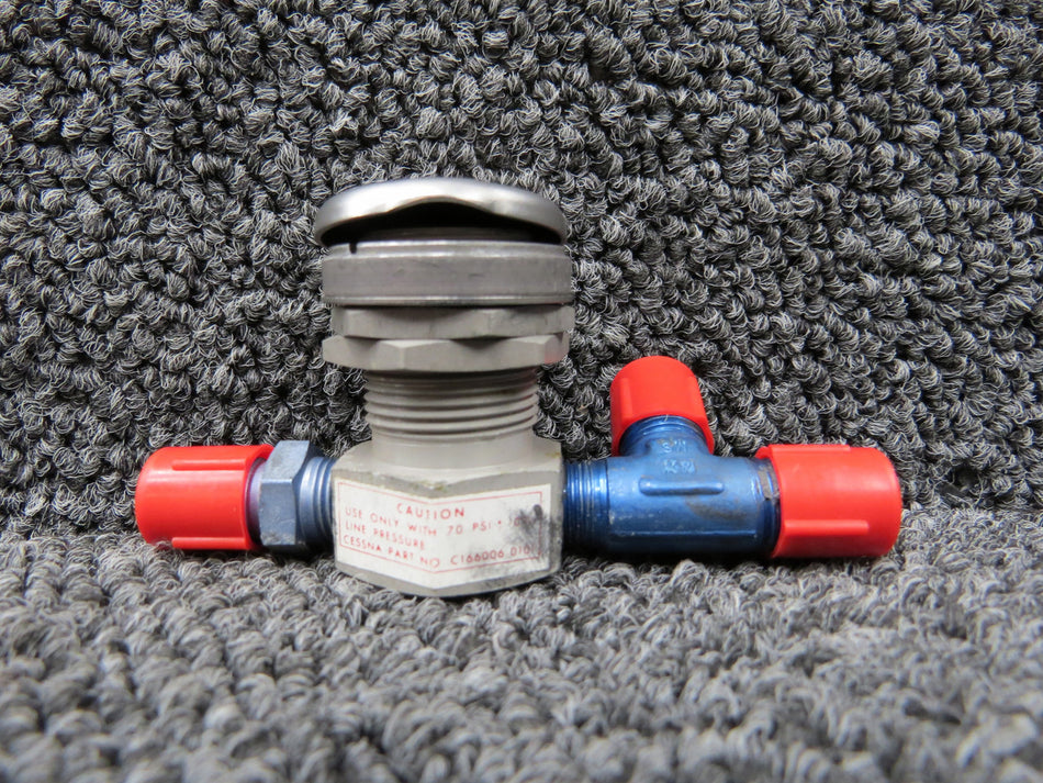 C166006-0101 (Use: C166006-0104) Cessna 182M Oxygen Valve
