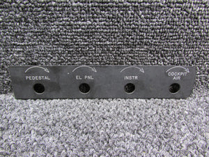 2314035-301 Learjet Panel Placard