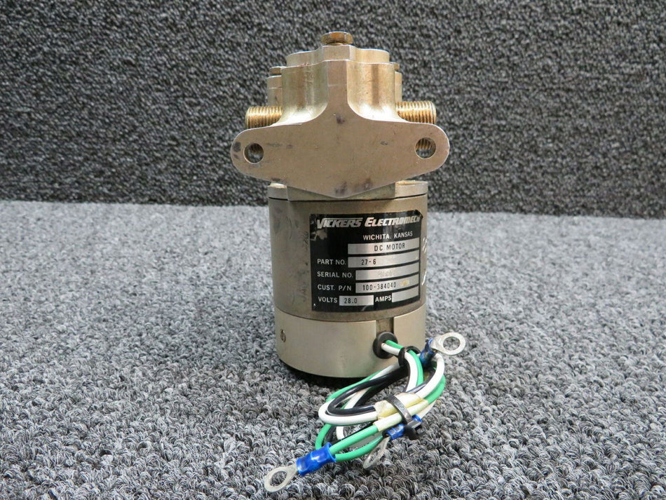 14F228-1 / 27-6 Aerospace / Vickers Gear Box Assembly W/ DC Motor (28V) (SA)