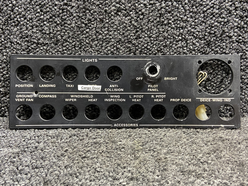 53112-3 (Alt: 53117-004) Astronics Electroluminescent Switch Panel