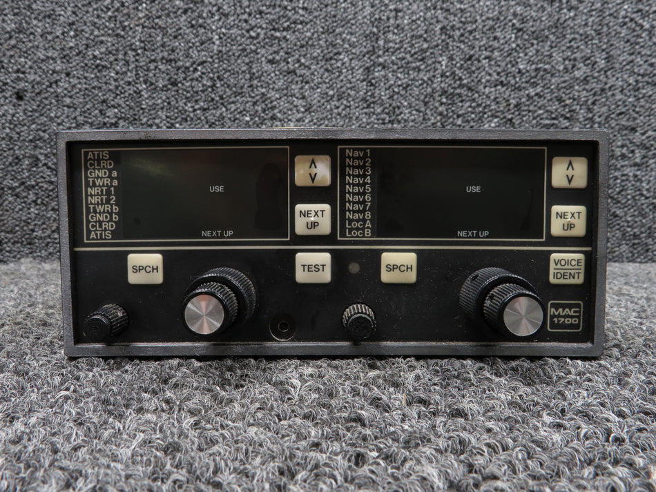 069-1017-00 King Radio KX-170A Nav/Comm Unit Assembly with MAC 1700 VTX