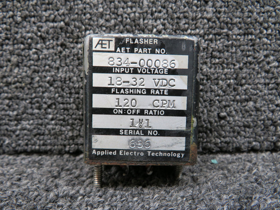 232-20357-505 (Alt: 834-00086) AET Flasher w Green Repairable Tag 18-32V (Core)