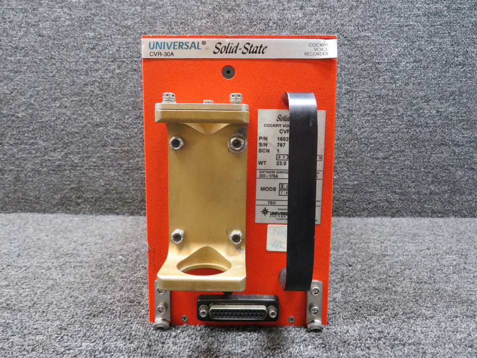 1602-01-03 Universal CVR-30A Cockpit Voice Recorder w Mods and Green Tag (Core)