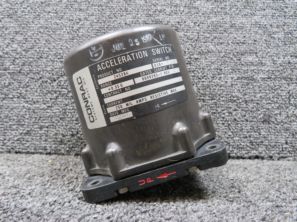 24528H (Alt: 6608283-1) Conrac Acceleration Switch with Revisions and Tag (Core)
