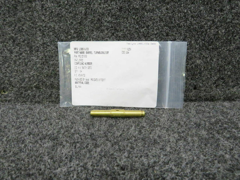 MS21251B3S Piper PA-31T Turnbuckle (NEW OLD STOCK) (C20) BAS Part Sales | Airplane Parts