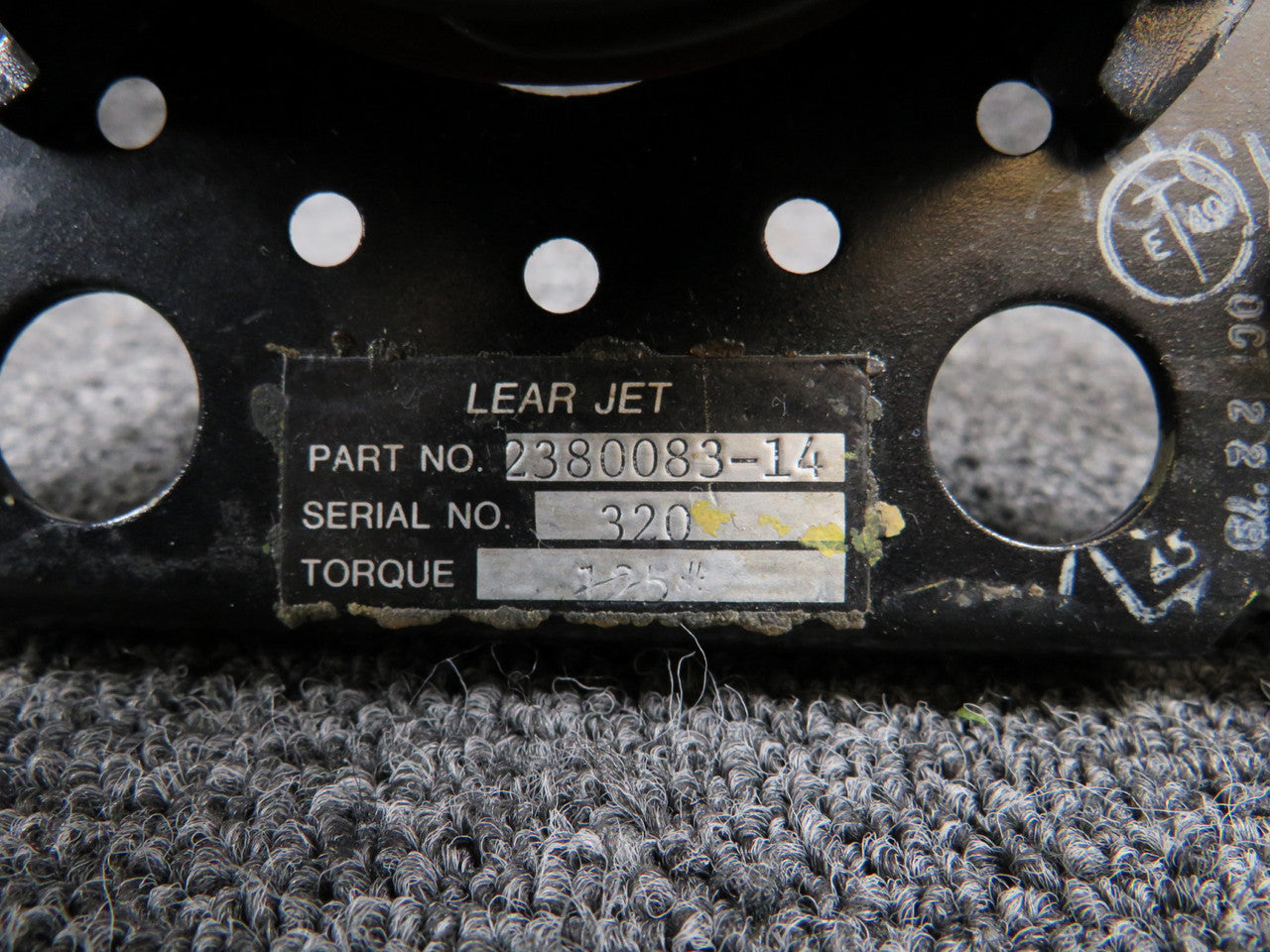2380083-14 Learjet Drum and Bracket with Green Repairable Tag