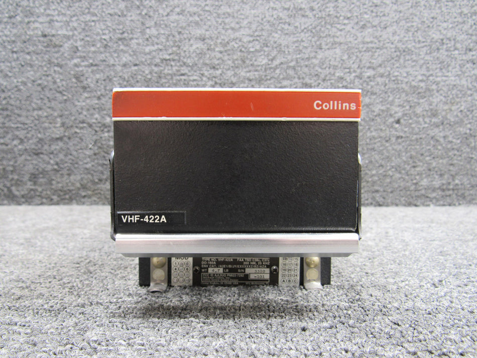 622-7292-101 Collins VHF-422A VHF Transceiver with Mods and Green Tag (Core)
