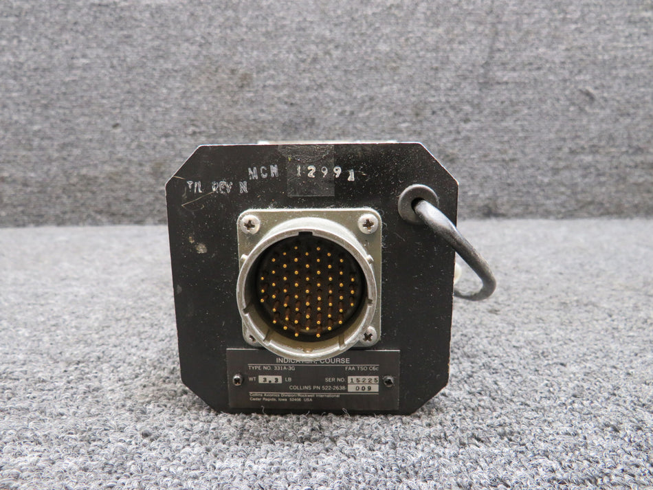 522-2638-009 Collins 331A-3G Course Indicator with Connector (Core)