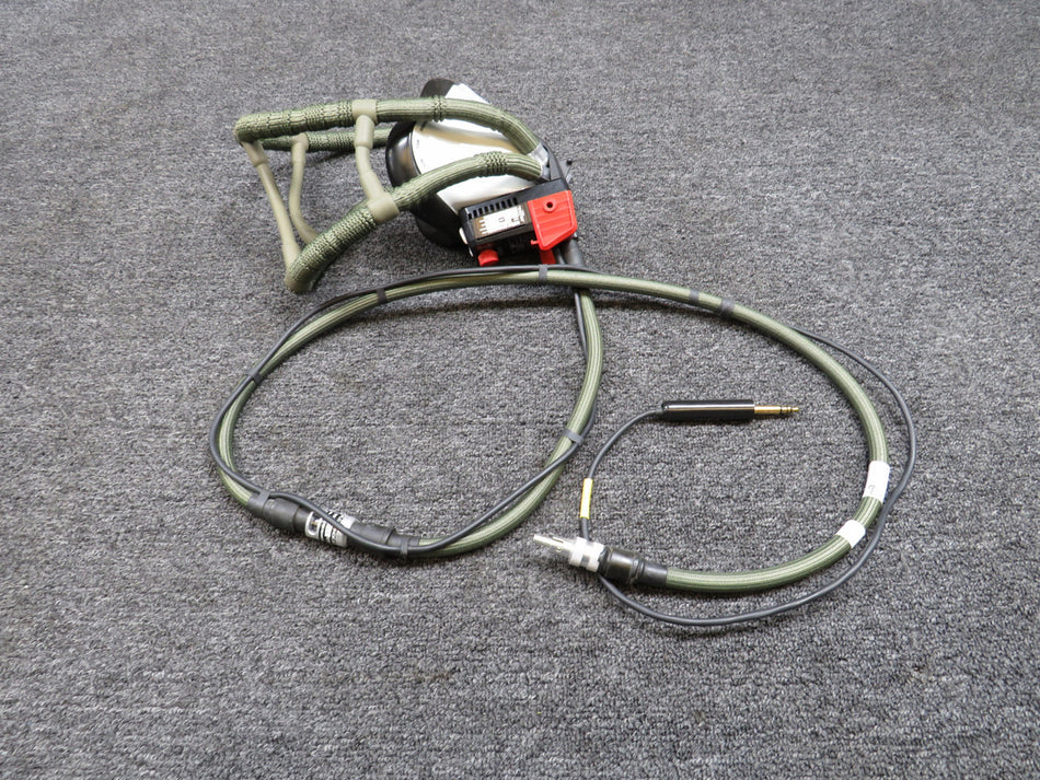 MC10-15-101 Intertechnique Crew Oxygen Mask Regulator with Mask & Hose Assembly