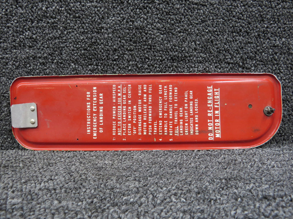 21453-006 Piper PA-24-250 Emergency Landing Gear Release Access Door Assembly