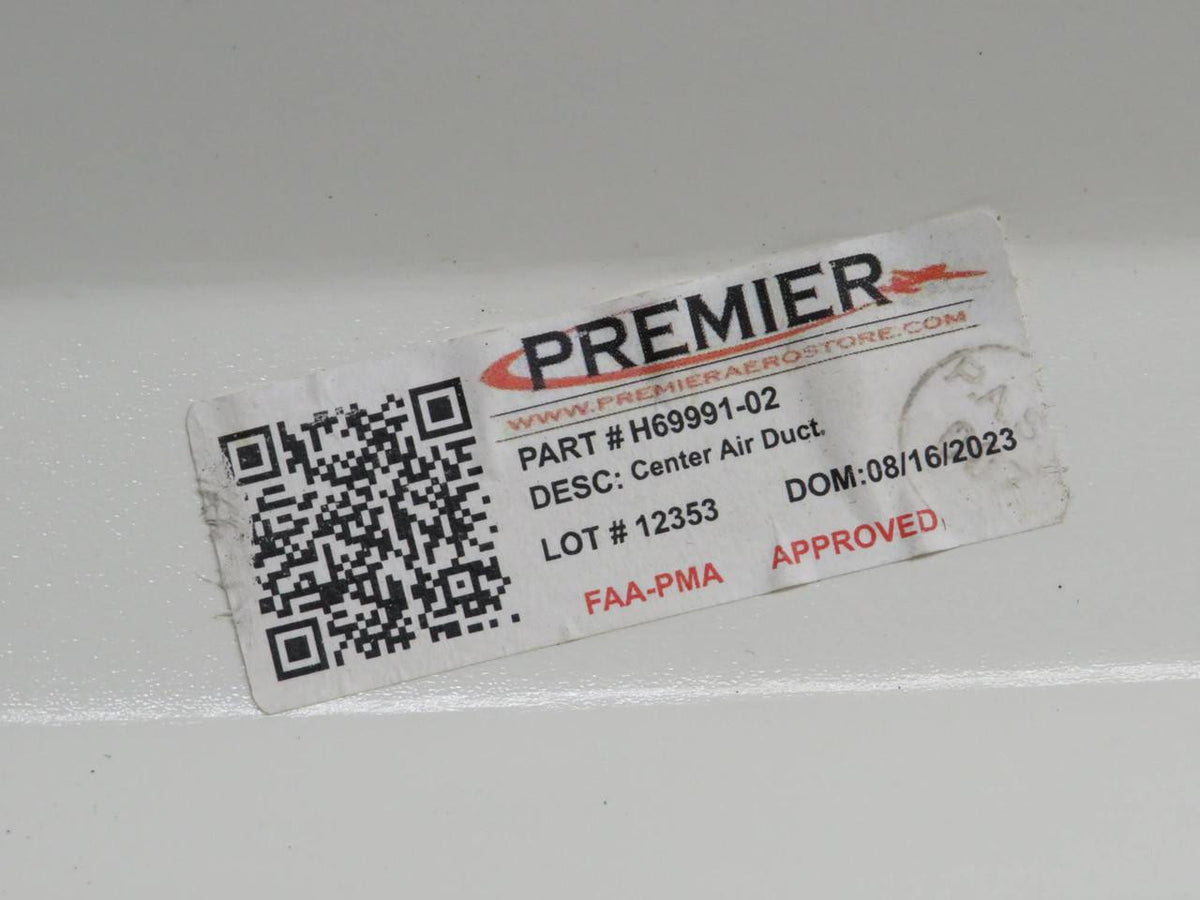 Premier Aero  H69991-02 Premier Aero Piper Center Air Duct Assembly