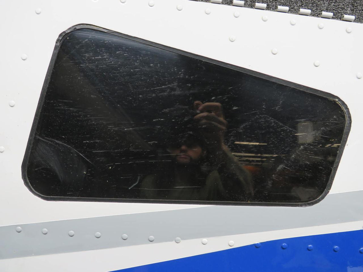 Piper Aircraft Parts 69858-002 Piper PA32-301 Cargo Door Structure Aft (Striped, Tinted)