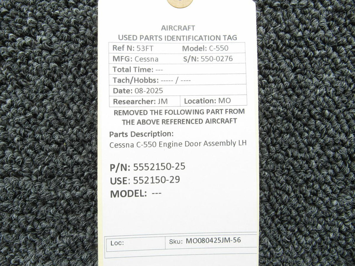 Cessna Citation 5552150-25 (Use: 5552150-29) Cessna C-550 Engine Door Assembly LH