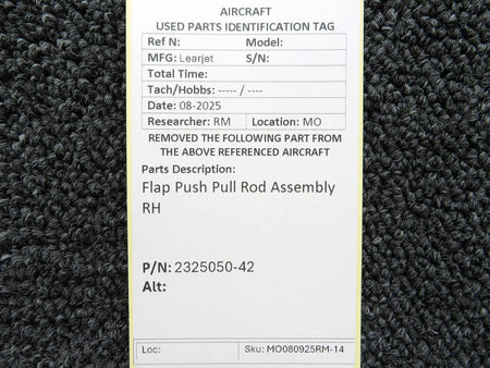 LearJet 2325050-42 Learjet Flap Push Pull Rod Assembly RH