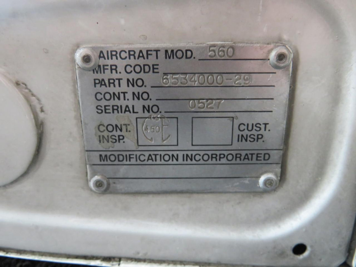 Cessna Citation 6534000-29 (Fso: 6534000-207) Cessna Citation 560 Elevator Assembly LH