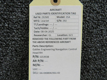 Gables G5393B Gables Engineering Navigation Control Head RH