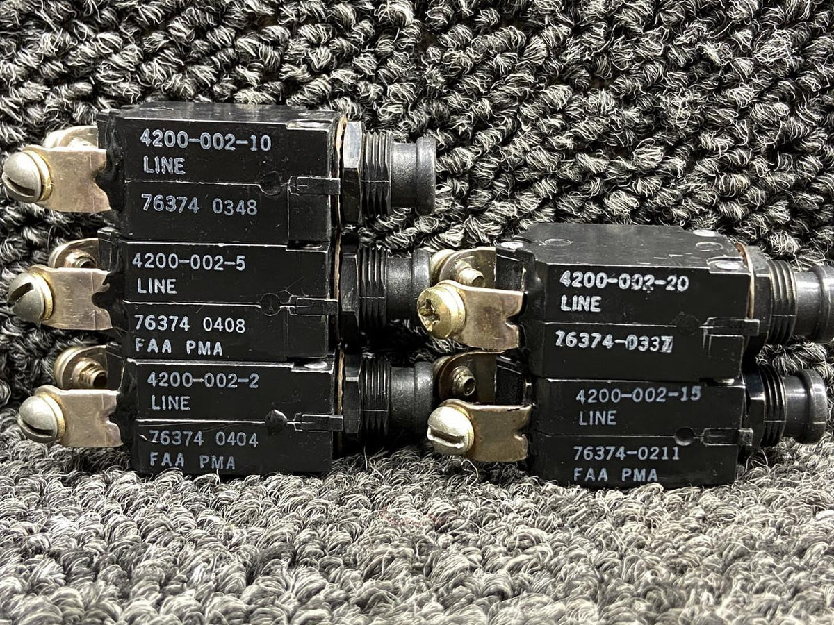 Mechanical Products 4200-002 Series Mechanical Products Push to Reset Circuit Breaker Set