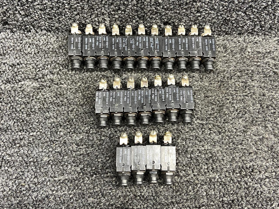 Mechanical Products 4200-002 Series Mechanical Products Push to Reset Circuit Breaker Set