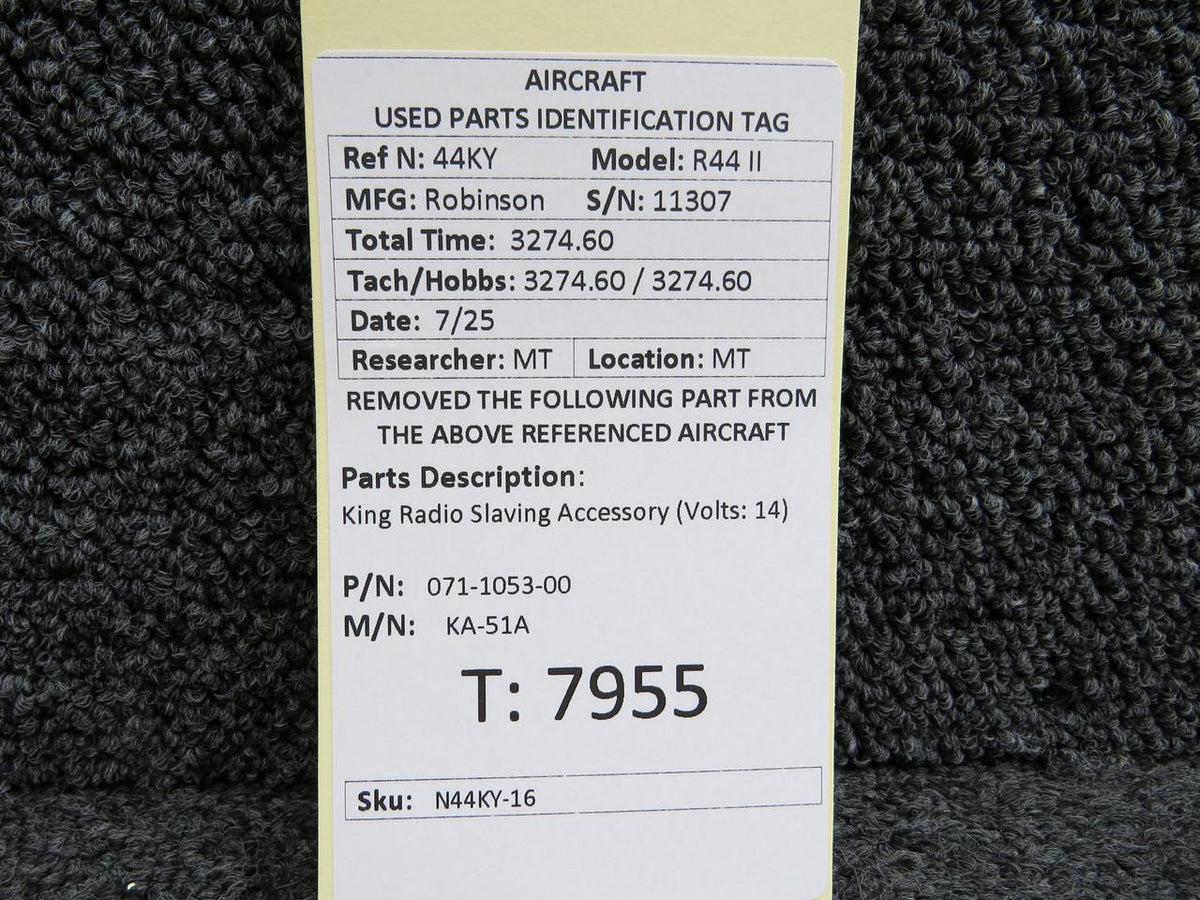 King Radio 071-1053-00 King Radio KA-51A Slaving Accessory (Volts: 14)