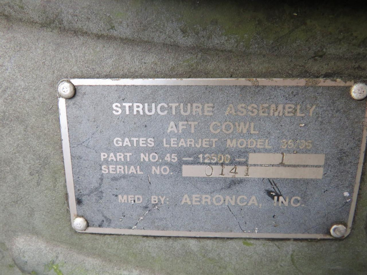 Aeronca 45-10000-1 (Alt: 6608231-3) Aeronca Aft Cowl & Thrust Reverser Assembly LH