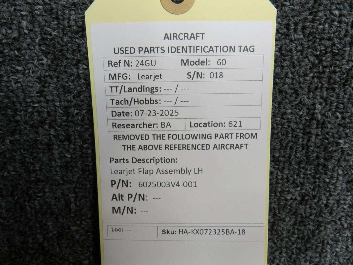 LearJet 6025003V4-001 Learjet Flap Assembly LH