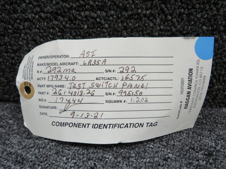 No Brand 2614018-26 Test Switch Panel Assembly