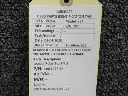 LearJet T3688237-24 LearJet Relay Box STU8