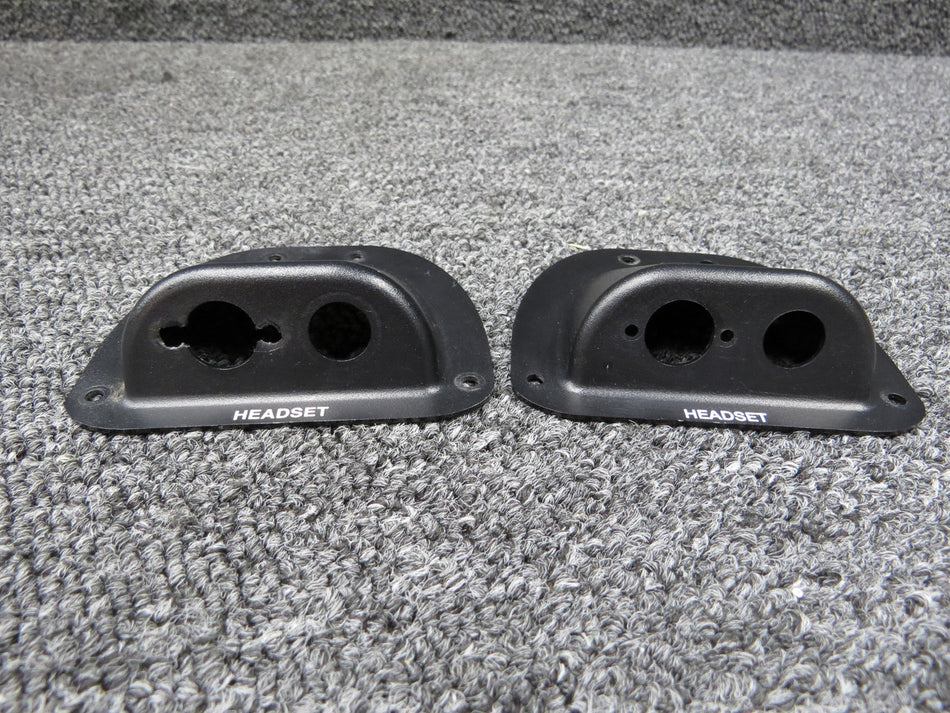 TJT-120, D746-1, C710-4 Robinson R44II Forward Audio Jack Set with Covers