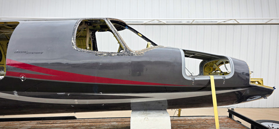 Cessna Citation 560 V Fuselage with Bill of Sale, Airworthiness, Tag, and Logs