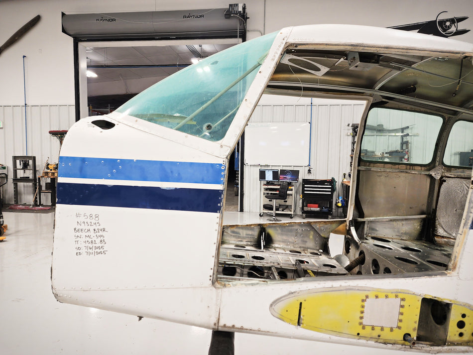 Beechcraft B24R Fuselage with Airworthiness, Bill of Sale, Data Tag and Log Books