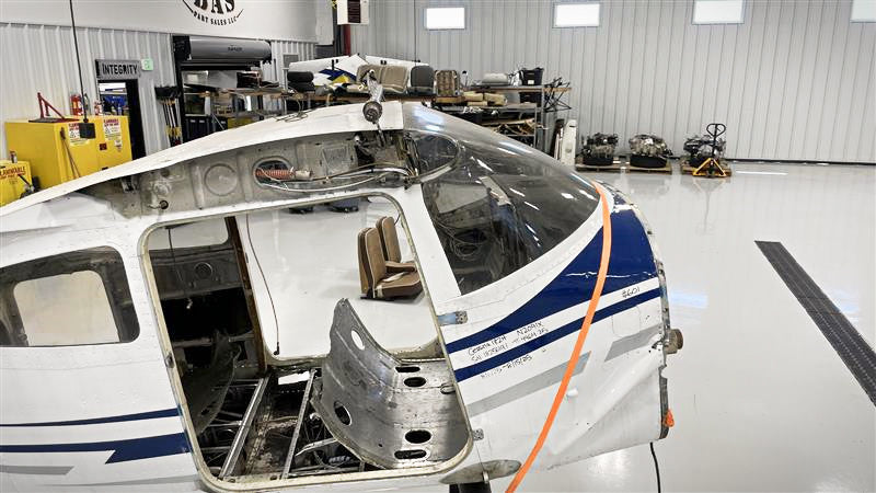 Cessna 182H Fuselage with Bill of Sale, Data Tag, and Logbooks