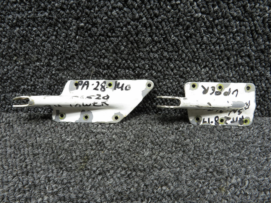 63050-000, 63051-000 Piper PA-28-140 Cabin Door Hinge Upper and Lower