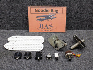 Cessna 175A Goodie Bag with Switches, Bellcranks, Steps