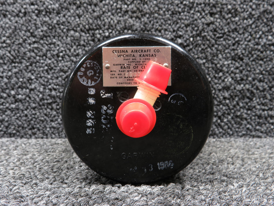 22-993-02-1A (Alt: S-1392) Garwin Rate of Climb Indicator Assembly