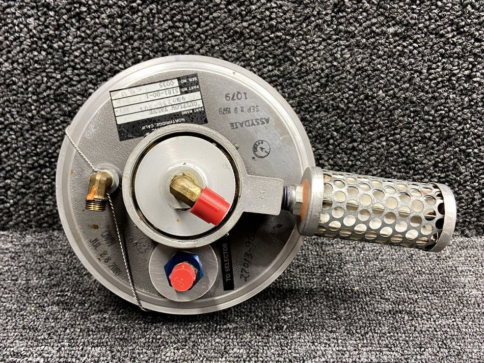 5181-00-1 (Alt: 491-916) Dukes Cabin Outflow Valve Assembly