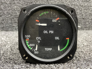 C662019-0101 Aircraft Instruments Tri-Engine Gauge Indicator