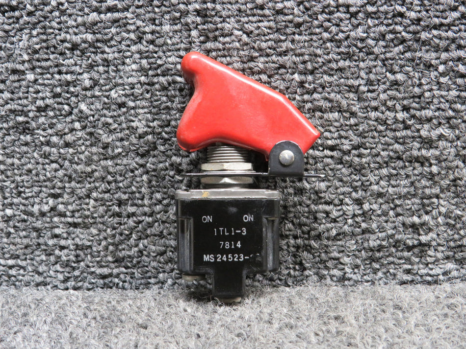 1TL1-3 (Alt: MS24523-23) Micro Switch Single Pole Toggle Switch with Guard
