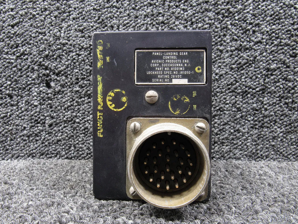 A1001M3 (Alt: JR1050-1) Avionic Products Landing Gear Control Panel (Volts: 28)